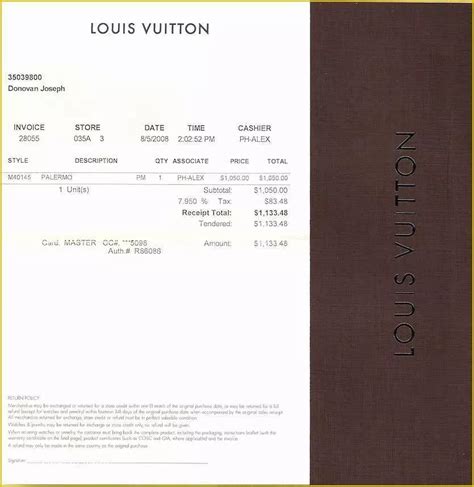 lv gift receipt|louis vuitton receipt printable.